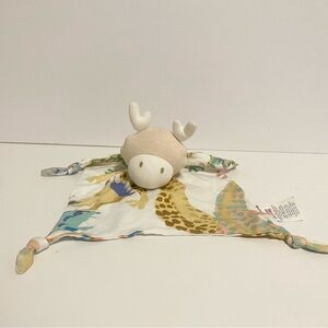Nest Designs Lovey Bamboo Deer Reindeer Baby Blanket Soft Cuddle Toy Organic